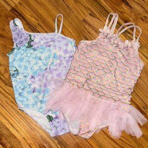 Floral and Mermaid Kids Swimsuits